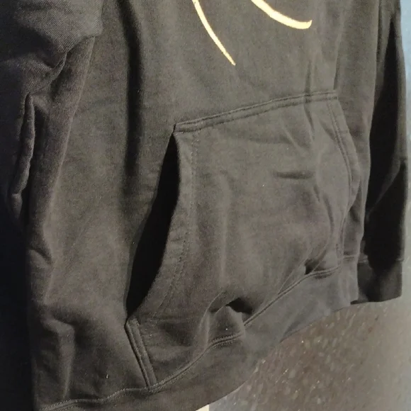 Black Hoodie with Orange Basketball Design - Picture 5 of 10